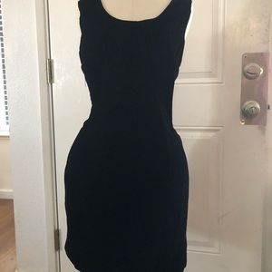 Black velvet dress